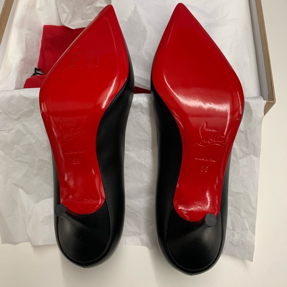 Christian Louboutin Clare 80 Leather Red Sole Pump